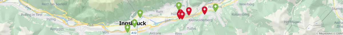 Kartenansicht für Apotheken-Notdienste in der Nähe von Tulfes (Innsbruck  (Land), Tirol)